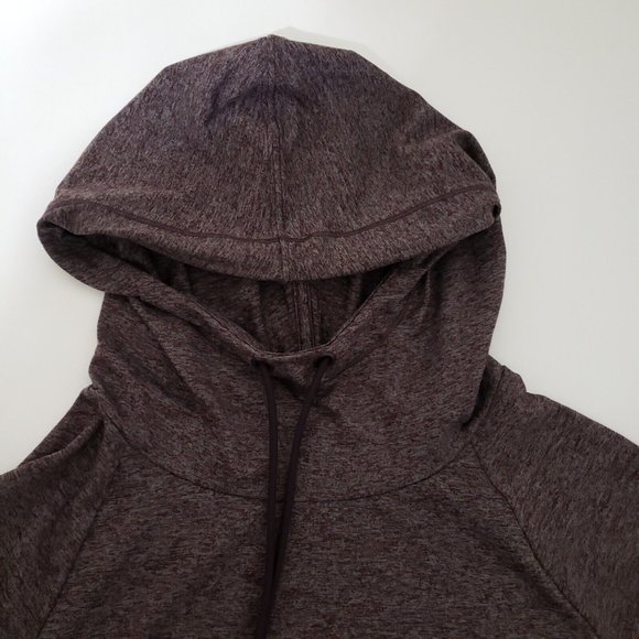 New Athleta Uptempo Hoodie Sweatshirt Aubergine Heathered Purple XS NWT - Picture 8 of 14